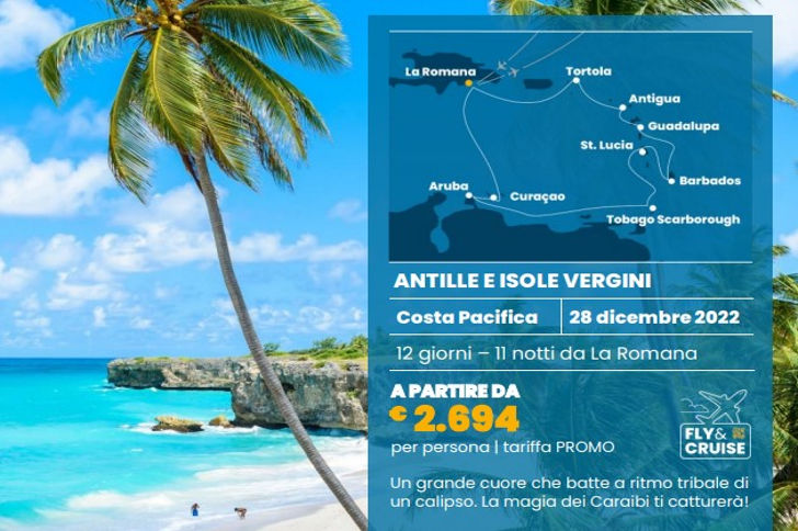 Last Minute Costa Pacifica – Paradisi tropicali a Capodanno da € 2694 a persona volo compreso